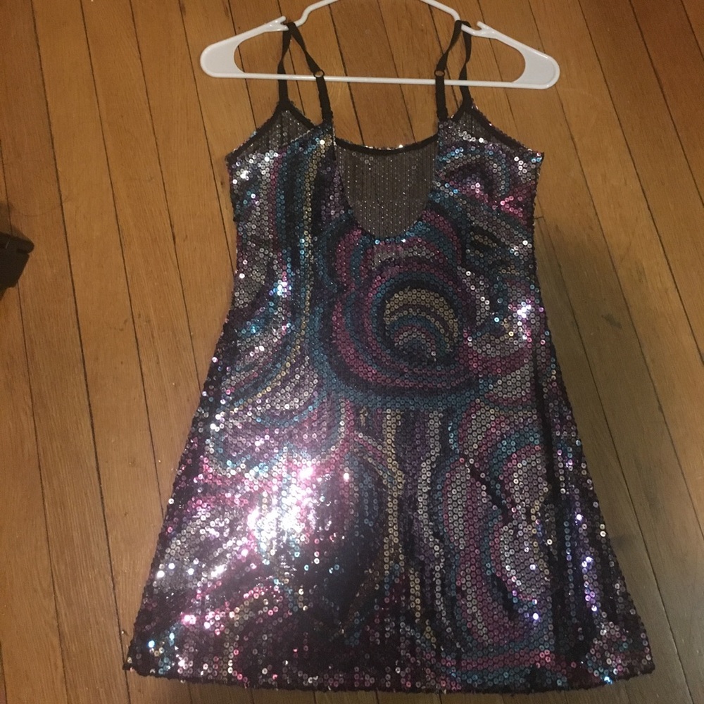 Free people intimately Sequin slip dress sz xs - Picture 3 of 3